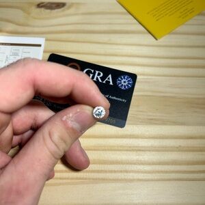 VVS 1 diamond earrings white gold plated